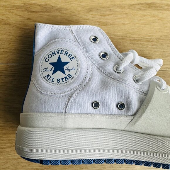 ❤️❤️Converse Chuck Taylor All Star Construct Sz 7 Women Shoes White Blue A06773C - Picture 13 of 13